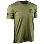 uploads - A575_Serving_the_Front_Line_Black_on_Military_Green_Mens_F_Right