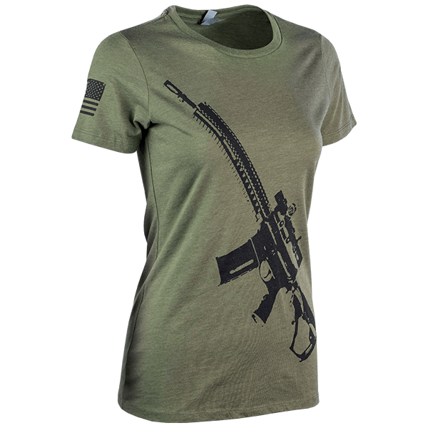 PNG - A565_Stylized_AR_NX8_Black_on_Military_Green_Ladies_F_Right